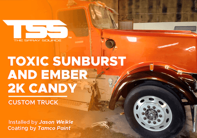 TOXIC SUNBURST AND EMBER 2K CANDY | TAMCO PAINT | CUSTOM TRUCK
