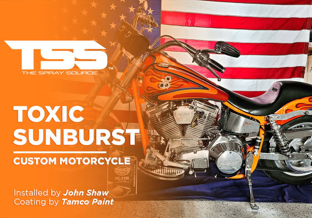 TOXIC SUNBURST | TAMCO PAINT | CUSTOM MOTORCYCLE - The Spray Source