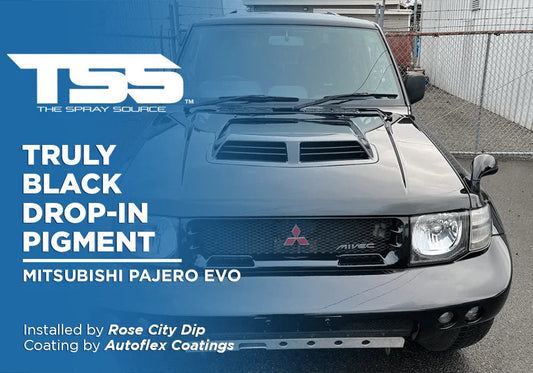 Truly Black Drop-In Pigment on Mitsubishi Pajero Evo