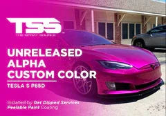 UNRELEASED ALPHA CUSTOM COLOR | PEELABLE PAINT | TESLA S P85D - The Spray Source