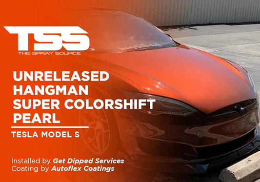 UNRELEASED HANGMAN SUPER COLORSHIFT PEARL | AUTOFLEX COATINGS | TESLA MODEL S - The Spray Source