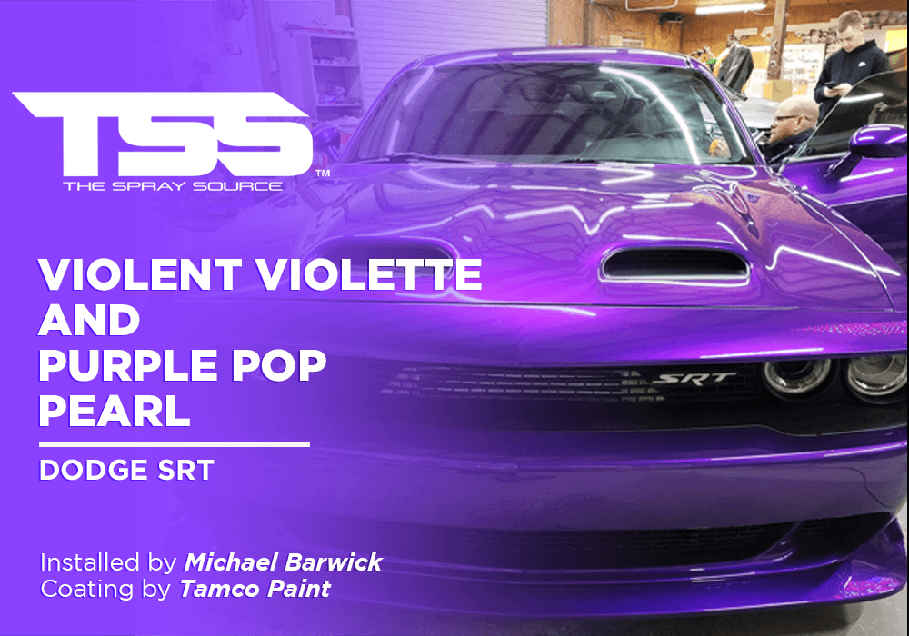 Violent Violette and Purple Pop Pearl on Dodge SRT