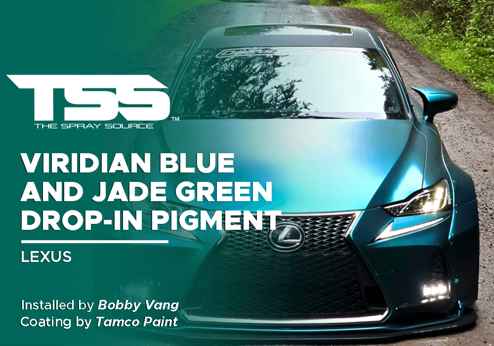 Viridian Blue and Jade Green Drop-In Pigment on Lexus