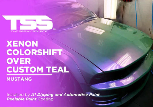 XENON COLORSHIFT OVER CUSTOM TEAL | PEELABLE PAINT | MUSTANG - The Spray Source