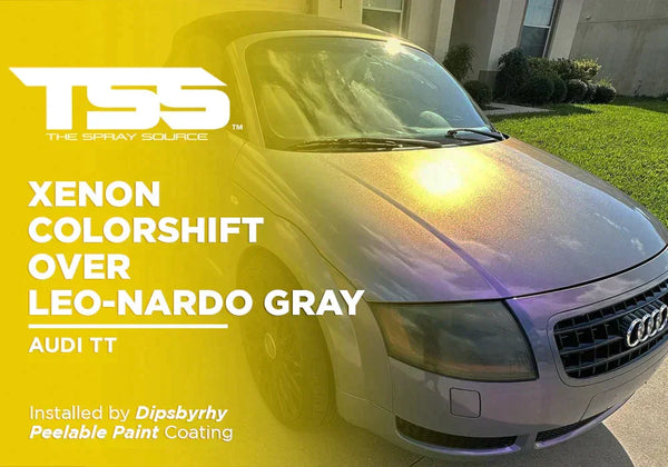 XENON COLORSHIFT OVER LEO-NARDO GRAY | PEELABLE PAINT | AUDI TT - The Spray Source