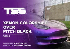 Xenon Colorshift over Pitch Black on Tesla