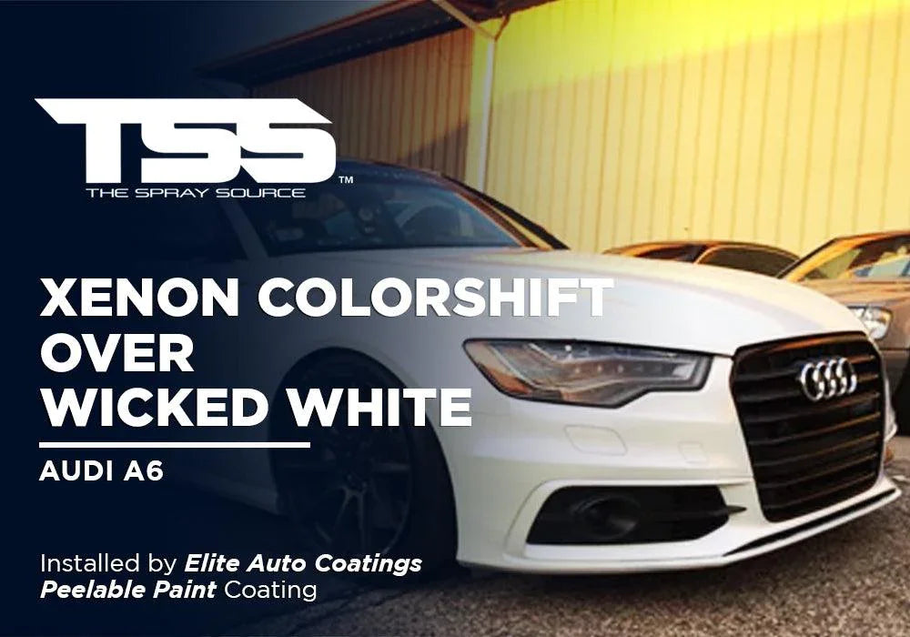 XENON COLORSHIFT OVER WICKED WHITE | PEELABLE PAINT | AUDI A6 - The Spray Source