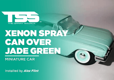 XENON SPRAY CAN OVER JADE GREEN | MINIATURE CAR