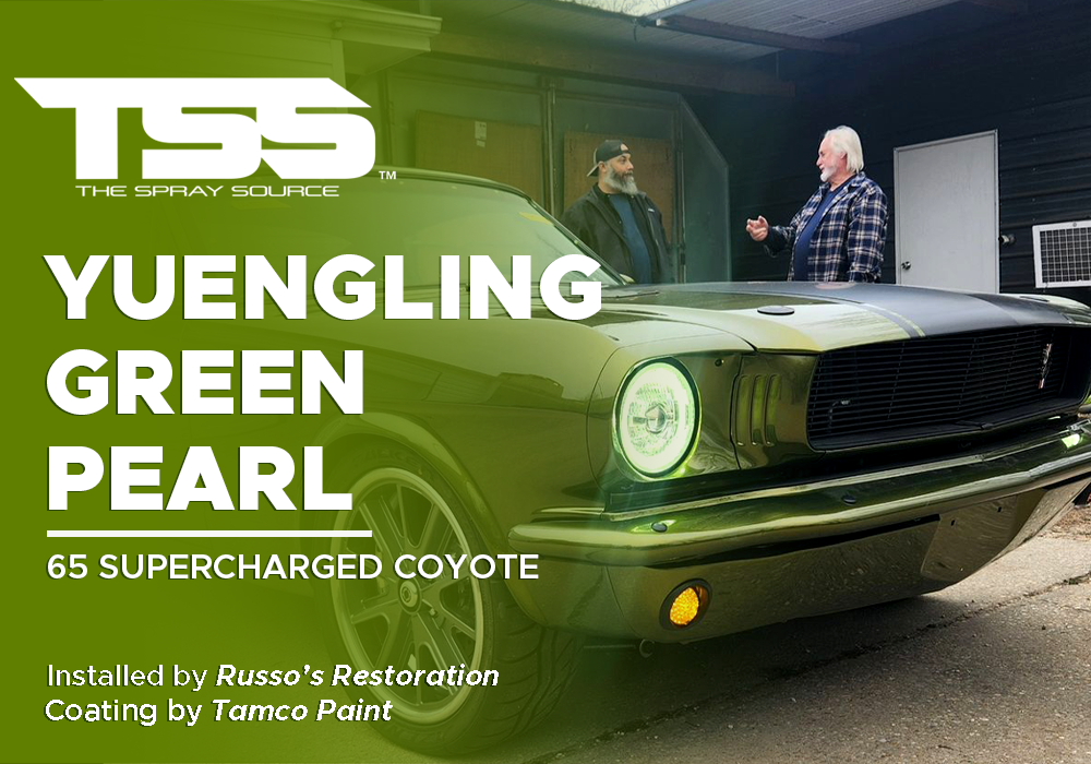 Yuengling Green Pearl on 65 Supercharged Coyote