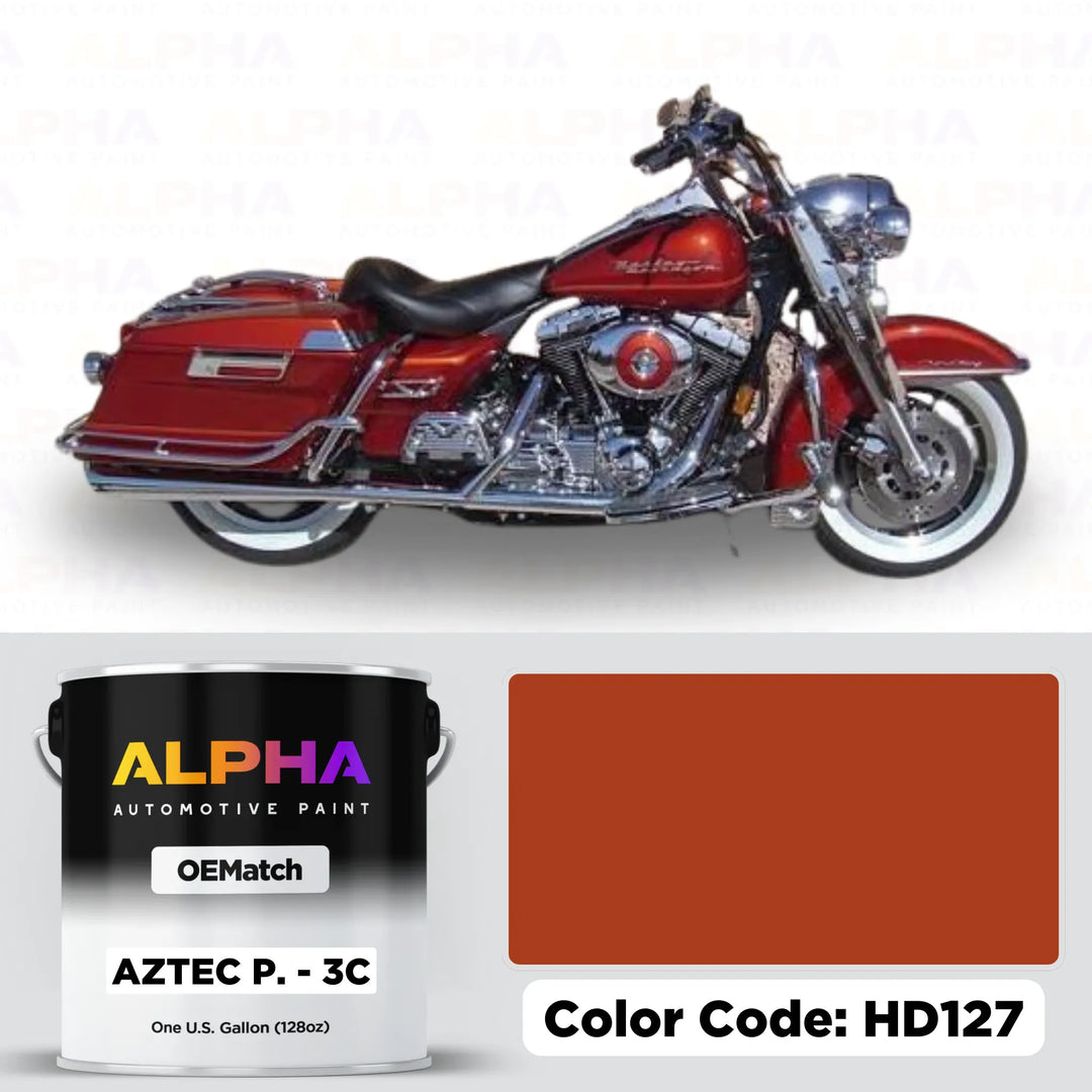 Harley-Davidson Aztec Orange Pearl 3C HD127 | OEMatch Basecoat