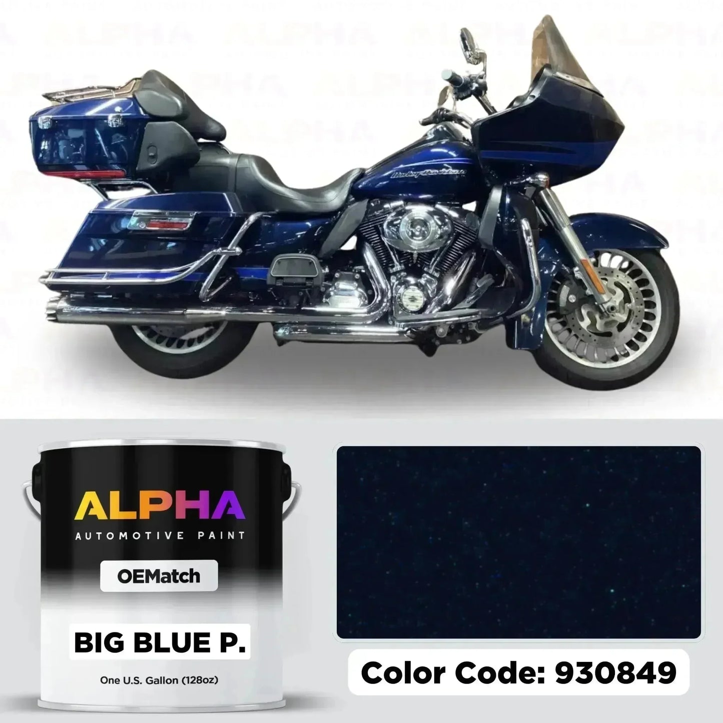 Harley-Davidson Big Blue Pearl 930849 | OEMatch Basecoat
