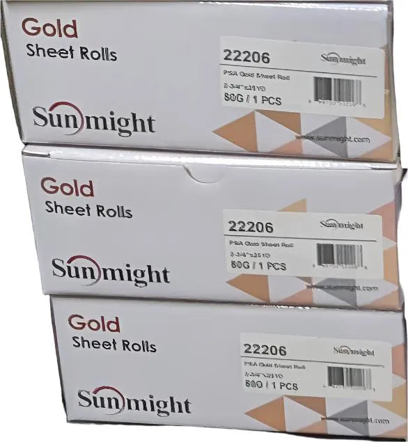 Sunmight 2-3/4" X 25yd 80G PSA Gold Sheet Roll, 22206 - Clearance