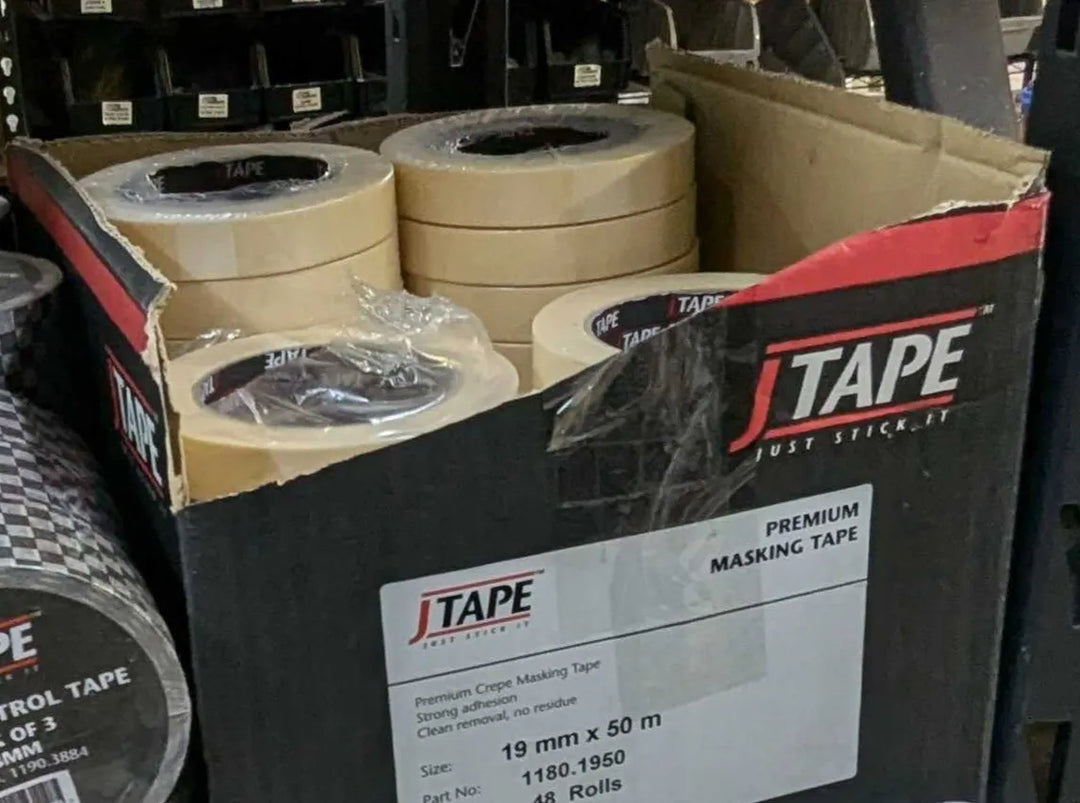 JTAPE Premium Crepe Masking Tape 19mm x 50m - Clearance