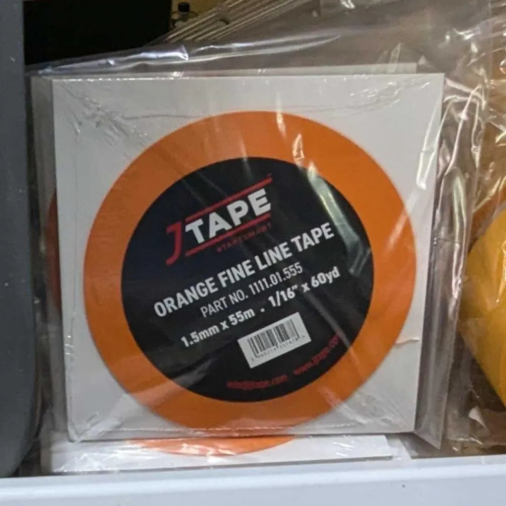 JTape 1/16" x 60Y Orange Fine Line Tape - Clearance