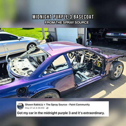 Midnight Purple 3 Alpha Custom Color Vehicle Paint Kit