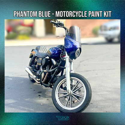 Phantom Blue Motorcycle Paint Kit