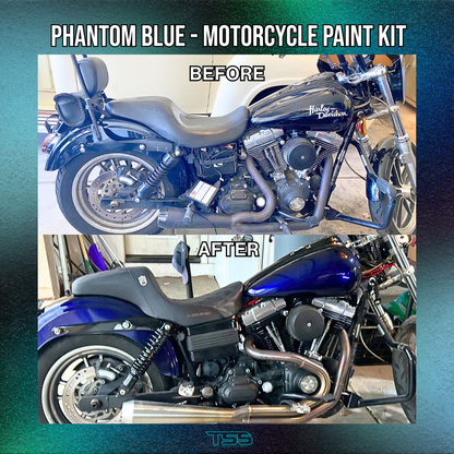 Phantom Blue Motorcycle Paint Kit