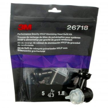 3M™ Performance Spray Gun Head Refill Kit 5 Pack 1.8 mm HVLP Clearcoat - The Spray Source - 3M