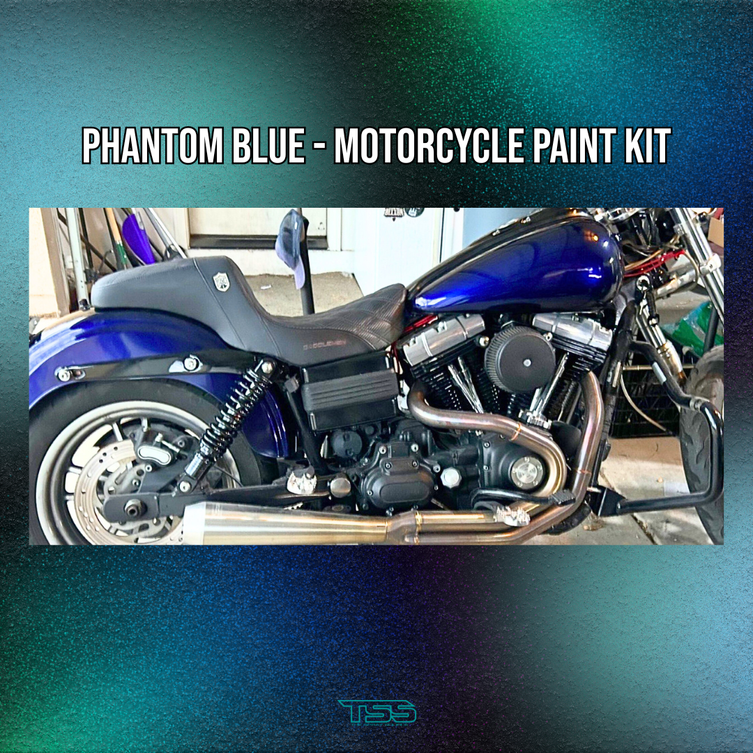 Phantom Blue Motorcycle Paint Kit