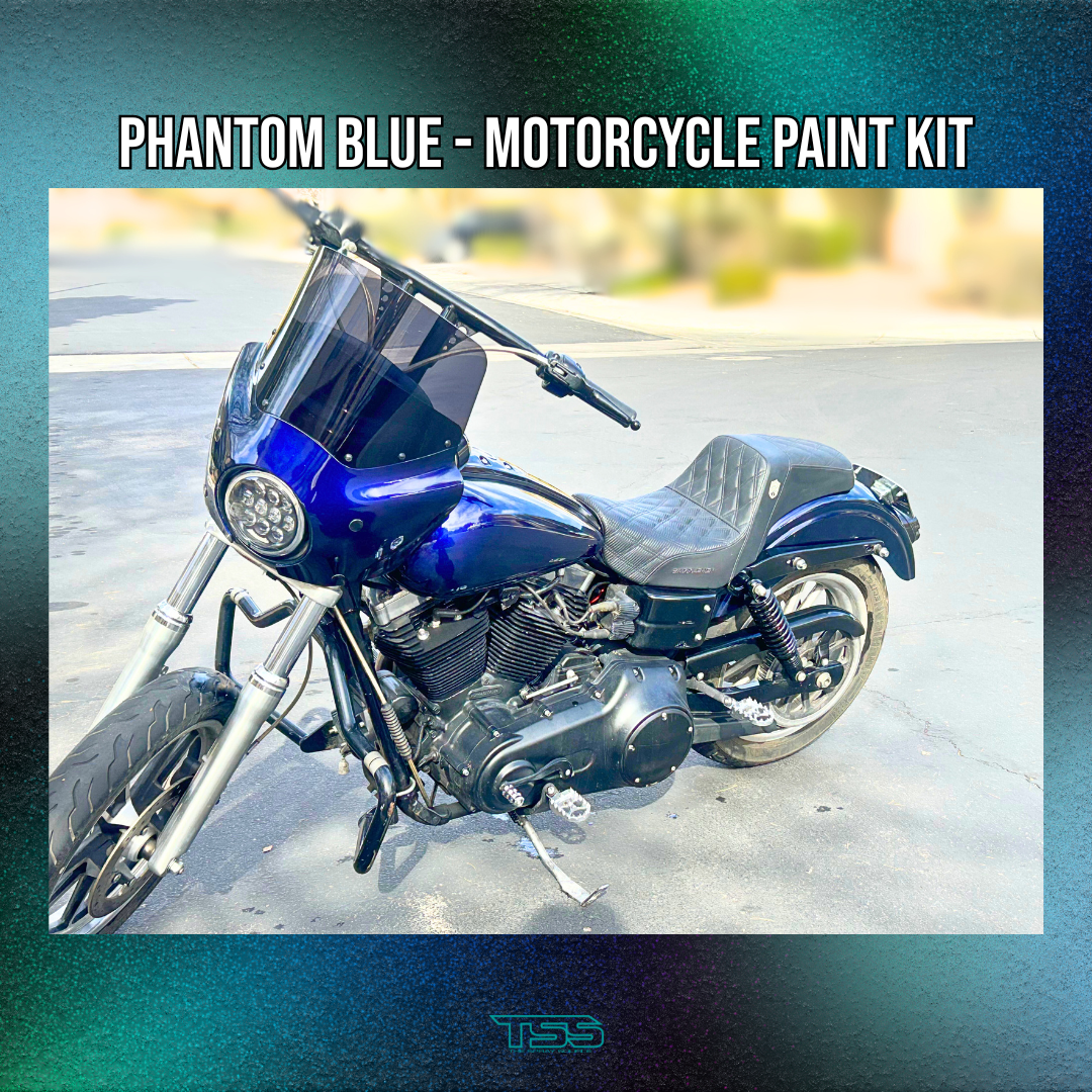 Phantom Blue Motorcycle Paint Kit