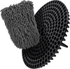 WASH&WHIPS Chenille Premium Scratch-Free Microfiber Lint-Free Blue Wash Mitt 8