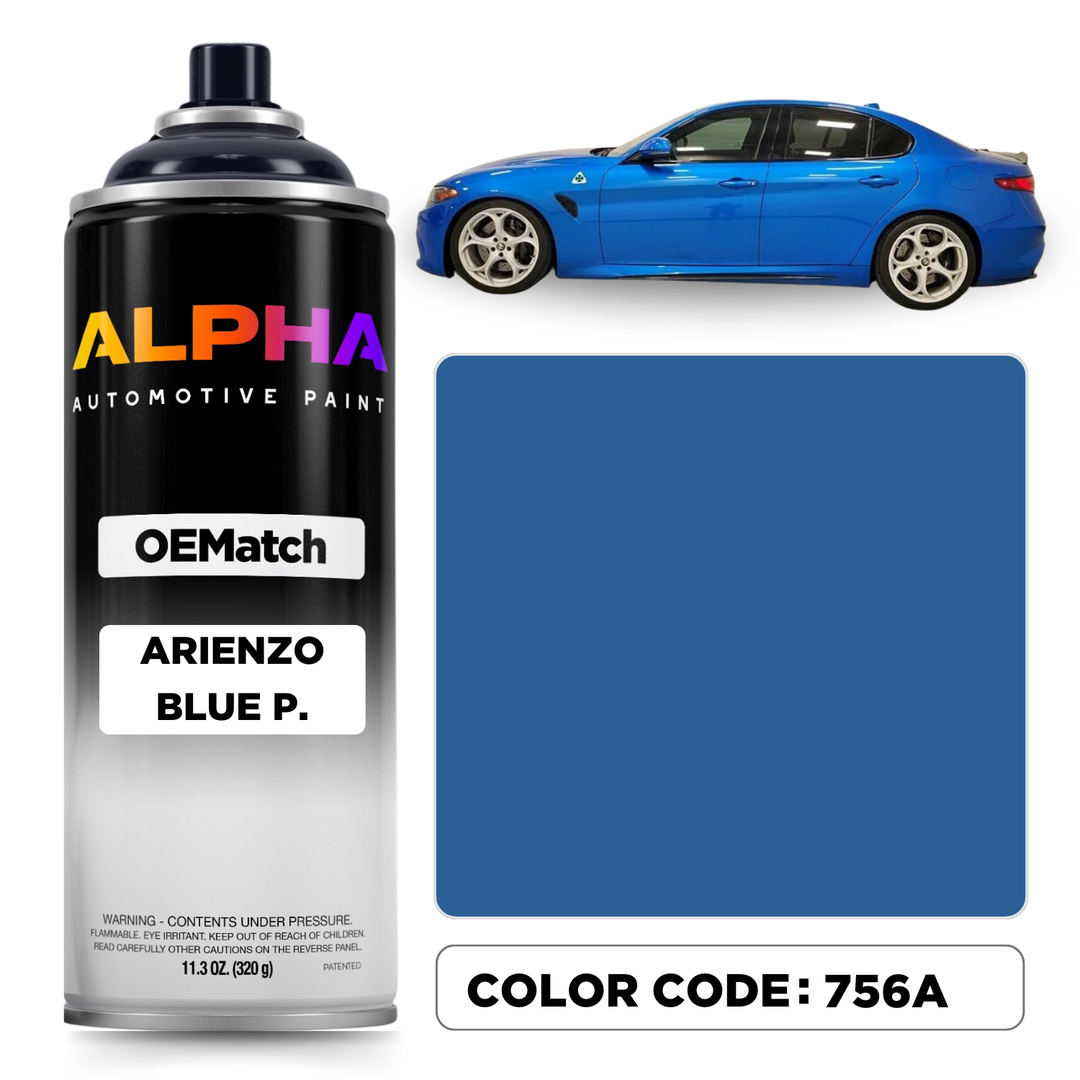 Alfa Romeo Arienzo Blue Pearl 756A | OEMatch Spray Can