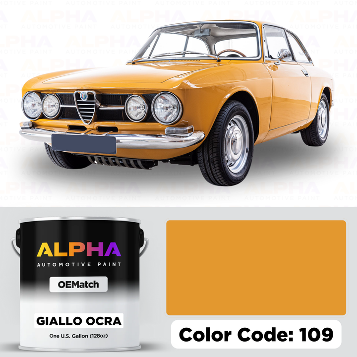 Alfa Romeo Giallo Ocra 109 | OEMatch Basecoat