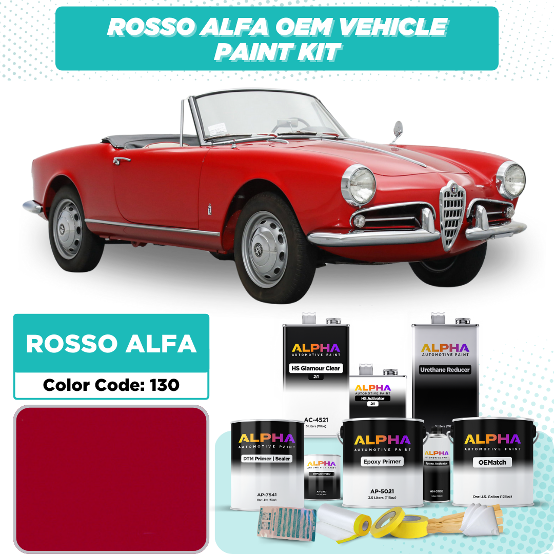 Alfa Rosso Alfa 130 | OEMatch Vehicle Paint Kit