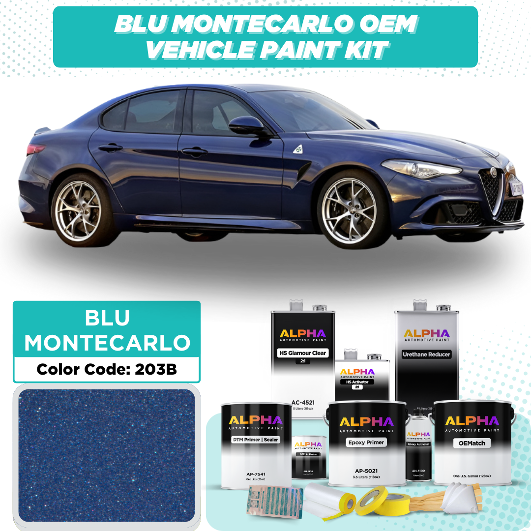 ALFA BLU MONTECARLO M. 203B | OEMatch Vehicle Paint Kit