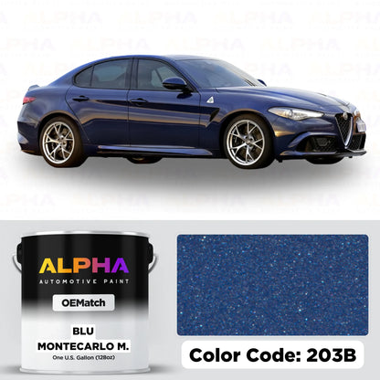 Alfa Romeo Blu Montecarlo Metallic 203B | OEMatch Basecoat