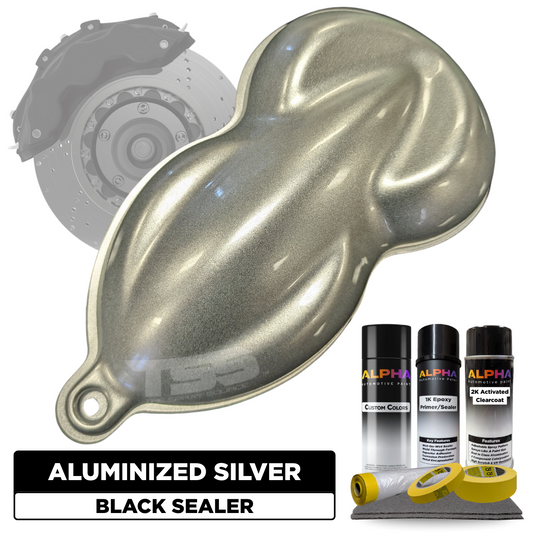 Aluminized Silver Brake Caliper Paint Kit