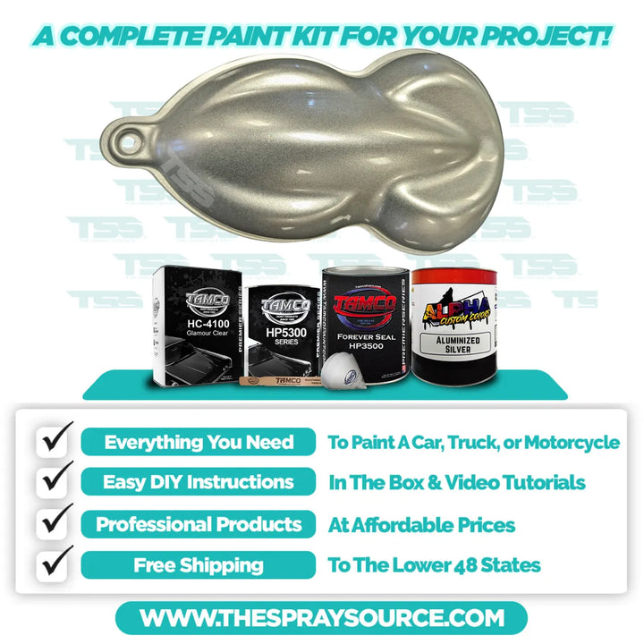 Aluminized Silver Car Kit (Black Ground Coat)