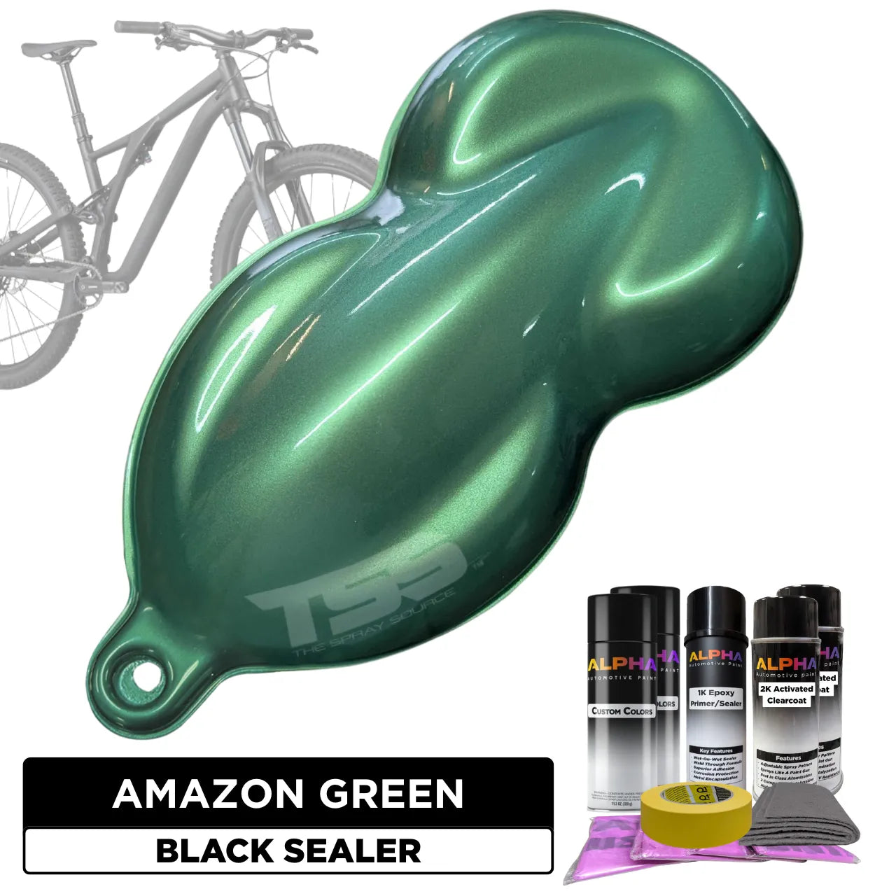 Amazon Green Bike Paint Kit