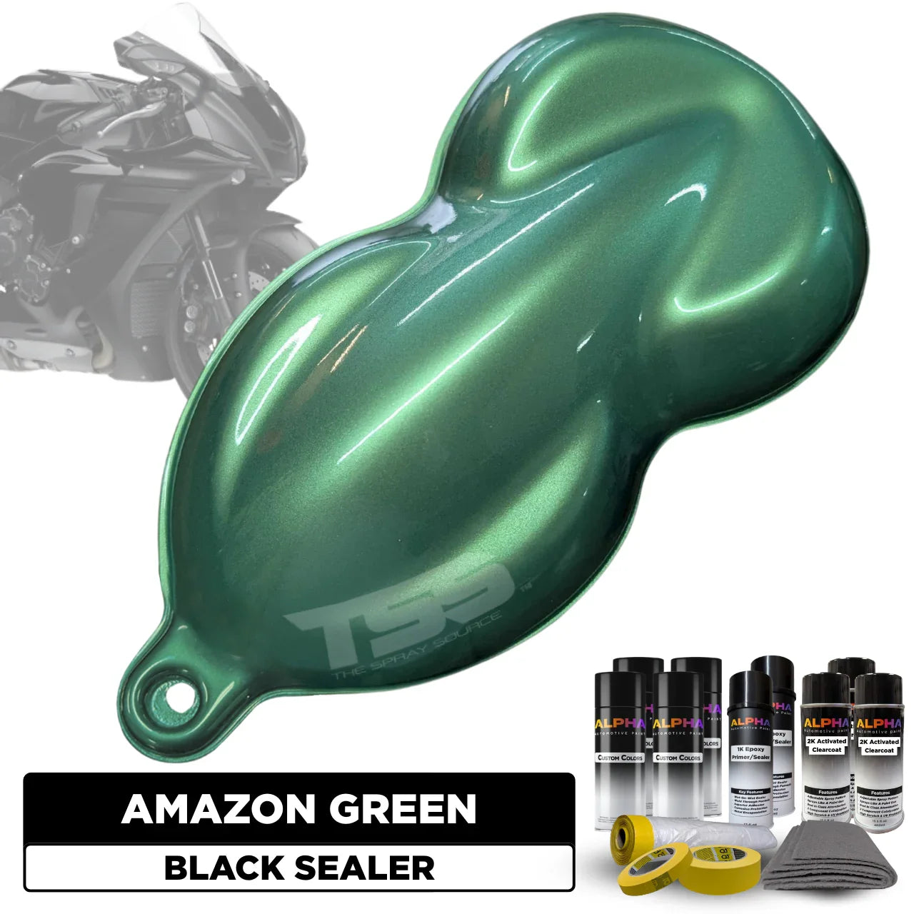 Amazon Green Motorcycle Paint Kit – The Spray Source