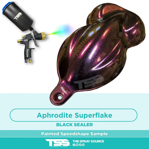 Aphrodite SuperFlake Painted Sample (Black Ground Coat)