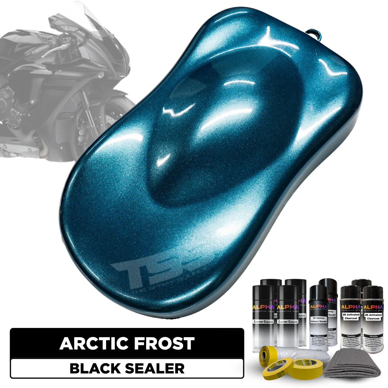 Arctic Frost Motorcycle Paint Kit
