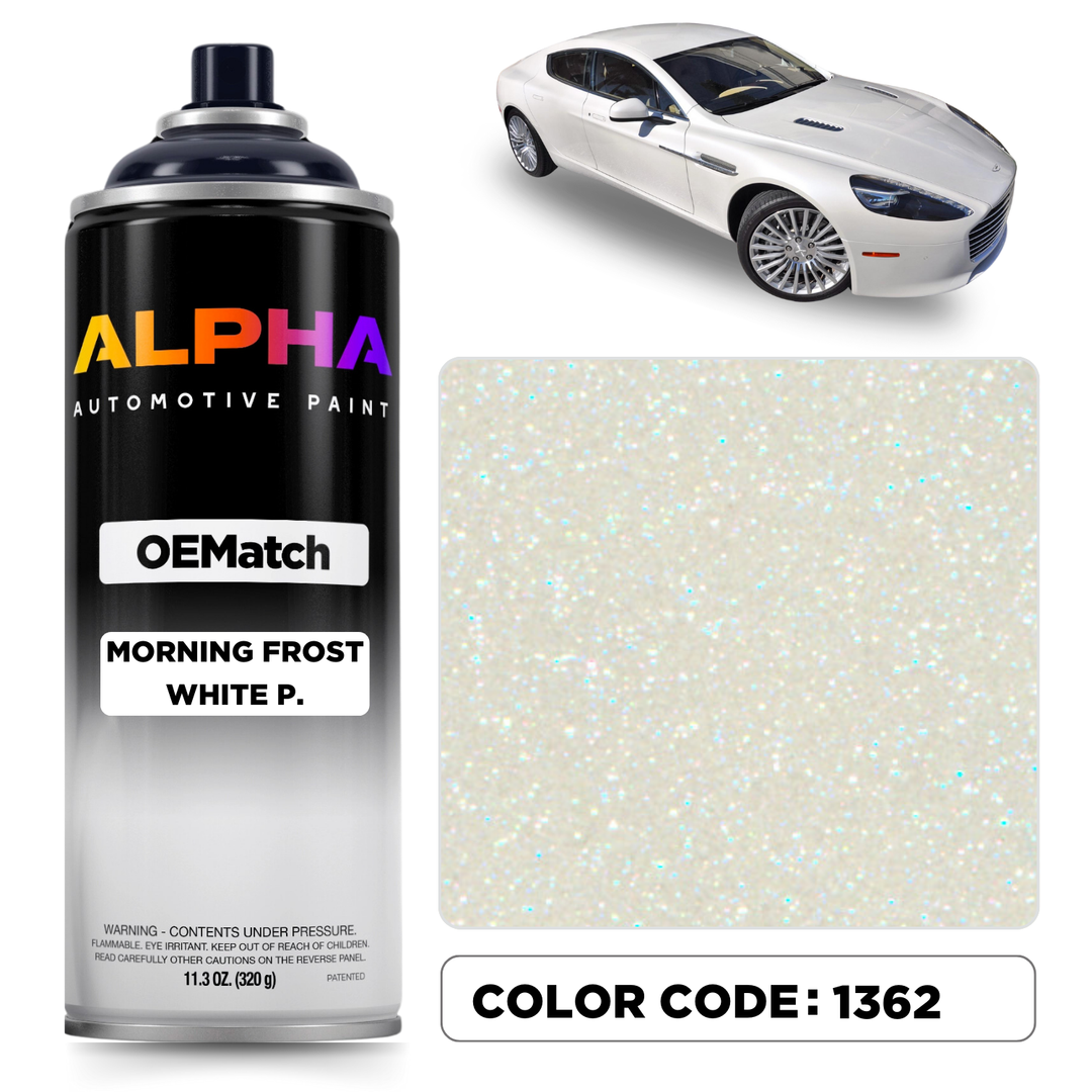 Aston Martin Morning Frost White 1362 | OEMatch Spray Can