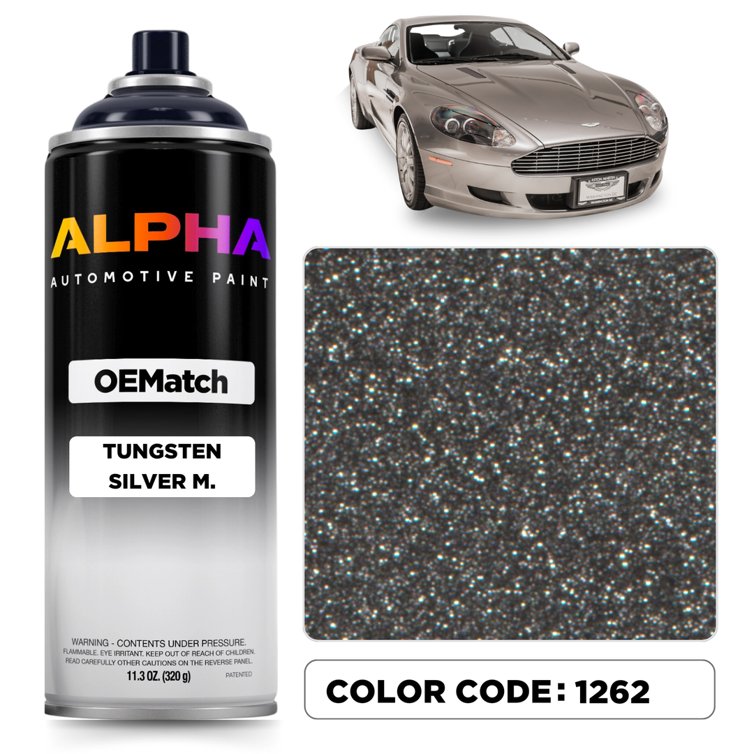 Aston Martin Tungsten Silver Metallic 1262 | OEMatch Spray Can