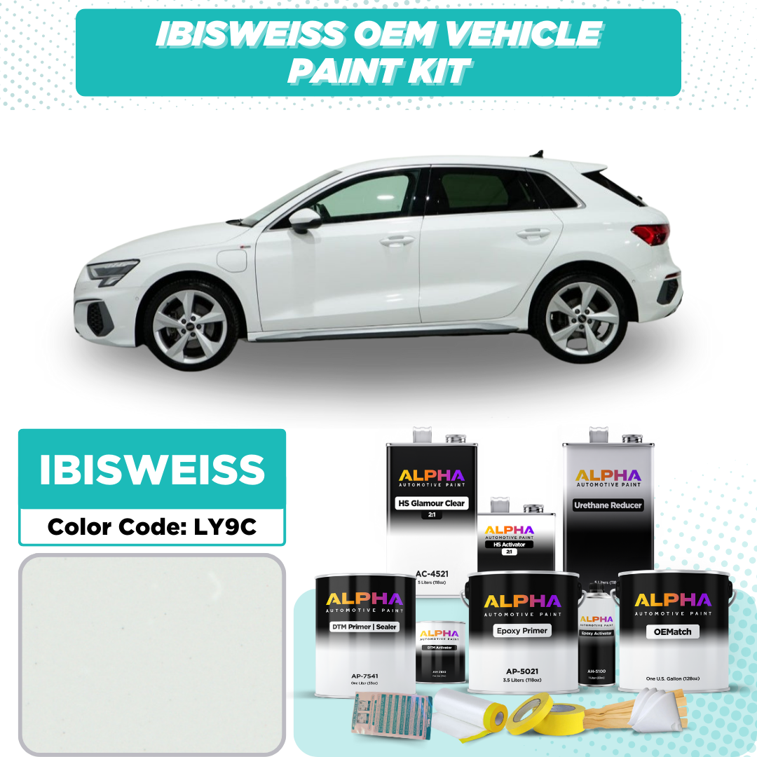 Volkswagen / Audi Ibis White LY9C / Y9C | OEMatch Vehicle Paint Kit