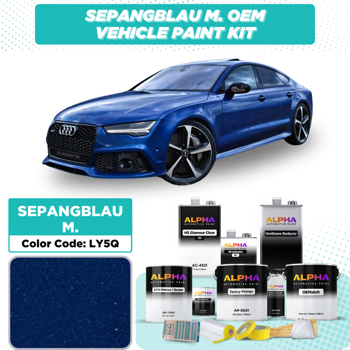 Volkswagen / Audi Sepang Blue Metallic LY5Q | OEMatch Vehicle Paint Kit