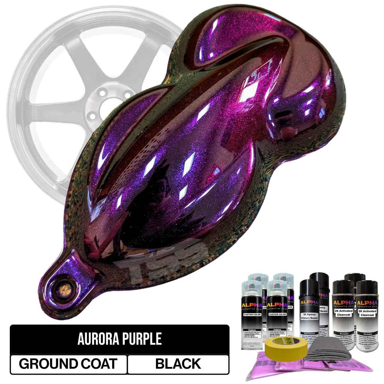 Aurora Purple Wheel Paint Kit