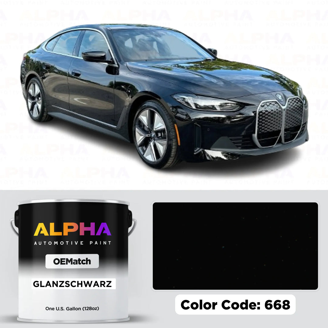 BMW GLANZSCHWARZ 668 | OEMatch Basecoat