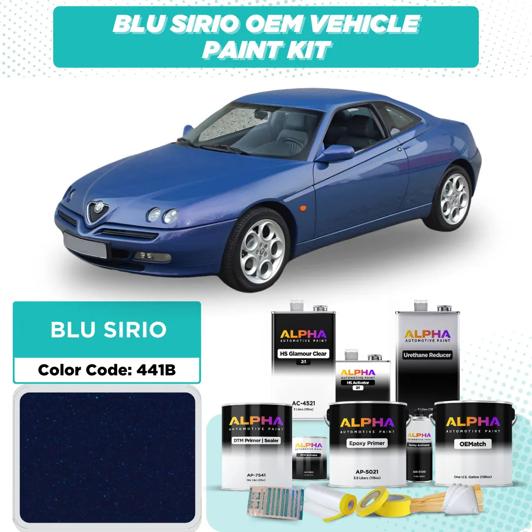 ALFA BLU SIRIO M. 441B | OEMatch Vehicle Paint Kit