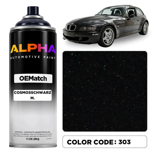 BMW Cosmos Black Metallic 303 | OEMatch Spray Can