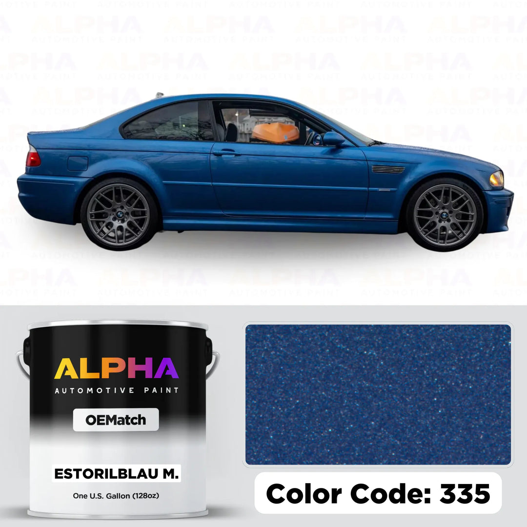 BMW Estoril Blue Metallic 335 | OEMatch Basecoat