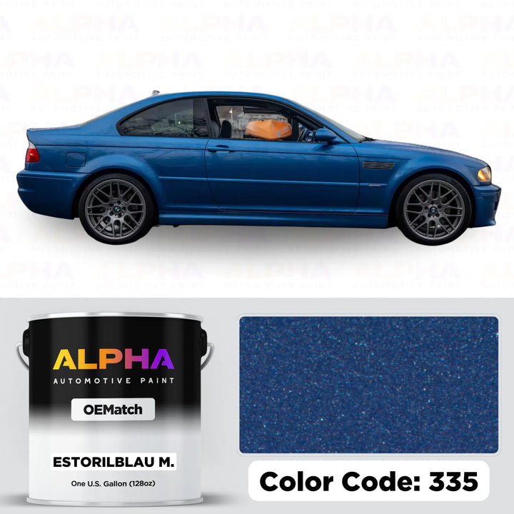 BMW Estoril Blue 335 | OEMatch Basecoat