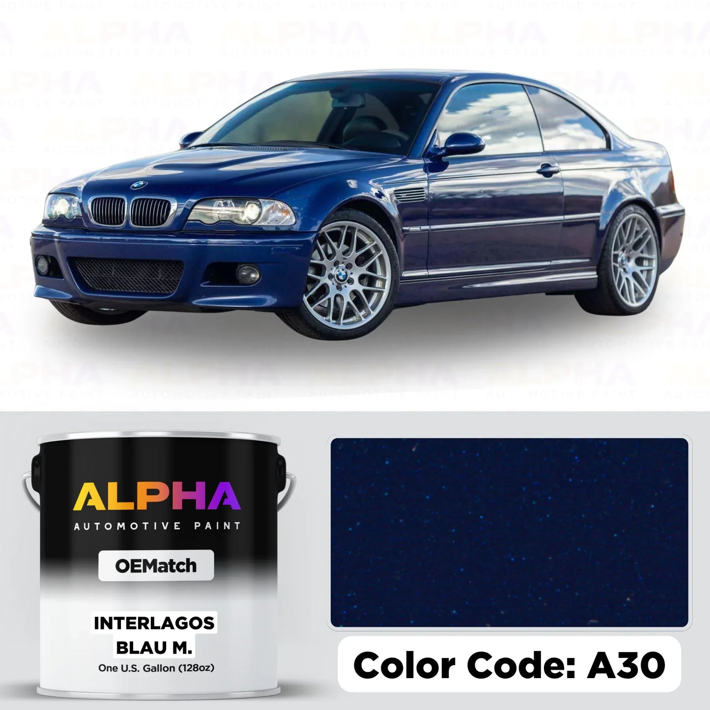 BMW INTERLAGOS BLAU M. A30 | OEMatch Basecoat