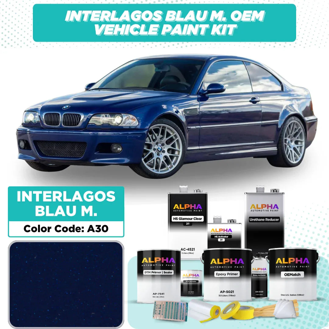 BMW INTERLAGOS BLAU M. A30 | OEMatch Vehicle Paint Kit