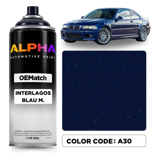 BMW INTERLAGOS BLAU M. A30 | OEMatch Spray Can