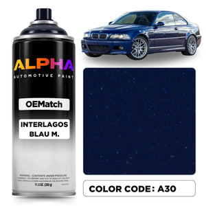BMW INTERLAGOS BLAU M. A30 | OEMatch Spray Can